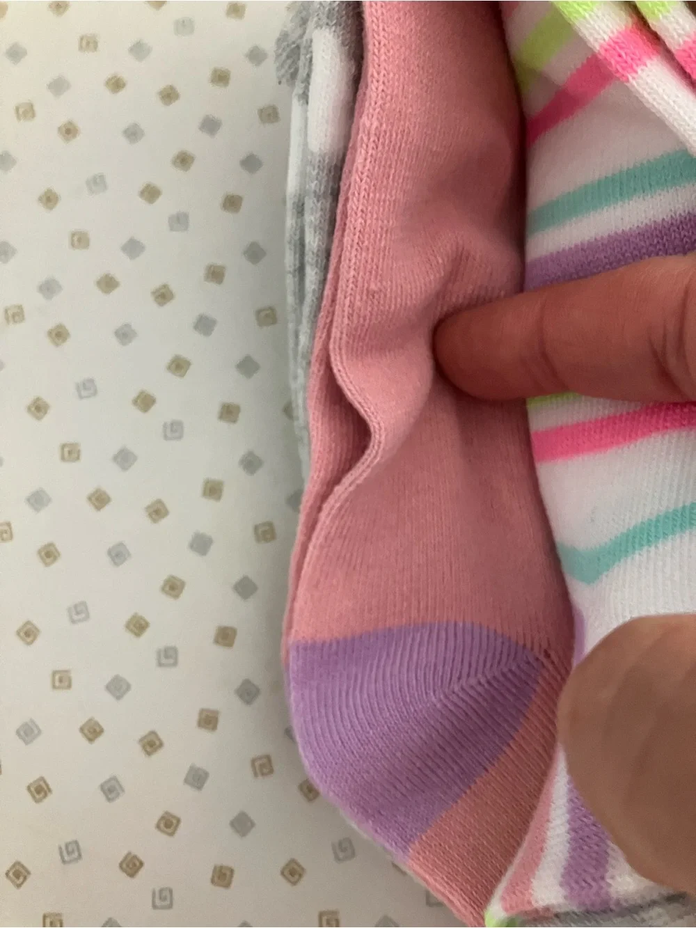 Pickle and Dot Pastel  Ankle Socks - 5 Pack NWT cute!